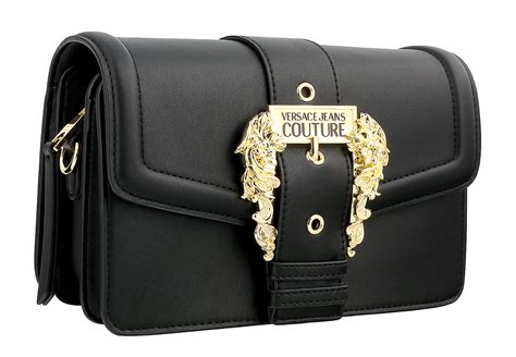 versace jeans shoulder bag black|Versace Jeans bag price.